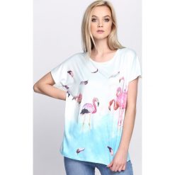 Jasnoniebieska Bluzka Happiness. Bluzki damskie marki Born2be. Za 24.99 zł.