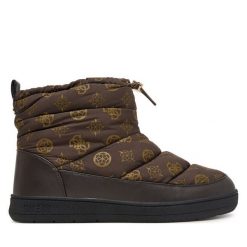Śniegowce Guess. Brązowe śniegowce i trapery damskie Guess. Za 494.99 zł.
