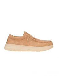 HeyDude Męskie Buty Mokasyny Wsuwane Zamszowe Wally Comf Suede 45. Brązowe mokasyny męskie Hey dude, z materiału. Za 419.00 zł.