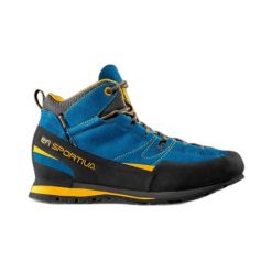 Buty trekkingowe La Sportiva Boulder X GTX Tige Mid. Niebieskie trekkingi męskie La Sportiva, trekkingowe, gore-tex. Za 835.99 zł.