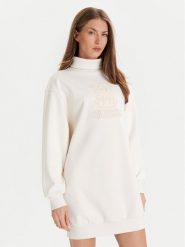 Guess Sukienka codzienna V5YK07 KCX22 Écru Regular Fit. Sukienki damskie Guess, na co dzień, xl, z aplikacjami, z syntetyku, bez kołnierzyka, bez ramiączek, proste. Za 259.99 zł.