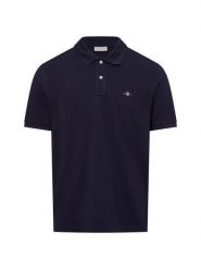 Gant koszulka polo Mężczyźni Bawełna niebieski, XL. Niebieskie koszulki polo męskie GANT, m, bez wzorów, z bawełny, bez ramiączek. Za 399.95 zł.