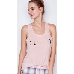 Etam - Top piżamowy Aime. Szare piżamy damskie Etam. W wyprzedaży za 34.90 zł.