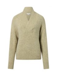 Opus sweter z dzianiny z alpaką i wełną - Ponelope Kobiety Sztuczne włókno zielony, 40. Zielone swetry damskie Opus, bez wzorów, z dzianiny, z asymetrycznym kołnierzem, bez ramiączek, bez kaptura. Za 279.95 zł.