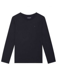 Tommy Hilfiger Bluzka KB0KB04141 D Granatowy Long Sleeve. Niebieskie t-shirty dla chłopców Tommy Hilfiger, bez wzorów, z bawełny, bez ramiączek. Za 99.99 zł.