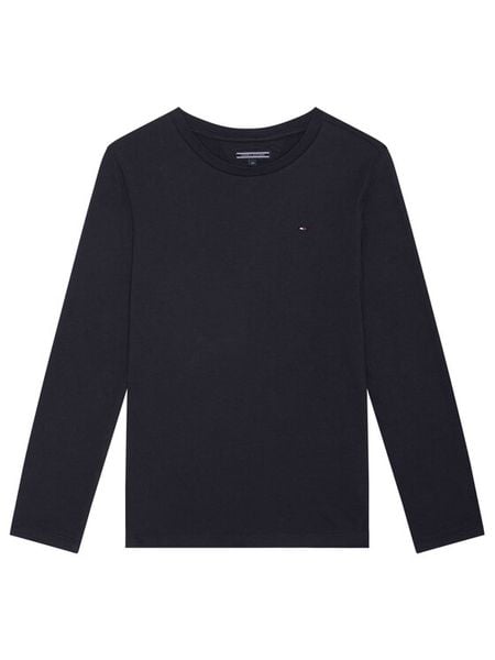 Tommy Hilfiger Bluzka KB0KB04141 D Granatowy Long Sleeve. Niebieskie t-shirty dla chłopców Tommy Hilfiger, bez wzorów, z bawełny, bez ramiączek. Za 99.99 zł.