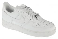 Buty sportowe Sneakersy damskie, Air Force 1 07 Low. Białe obuwie sportowe damskie Nike, bez wzorów, z materiału, trekkingowe, Nike Air Force. Za 499.99 zł.