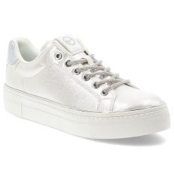 Srebrne Sneakersy Tamaris Modne Obuwie Damskie. Szare obuwie sportowe damskie Tamaris, bez wzorów, klasyczne, bez obcasa, bez zapięcia. Za 319.00 zł.