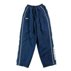 Second life - Spodnie dresowe męskie Umbro luźne - Stan bardzo dobry. Niebieskie spodnie sportowe męskie Umbro, m, bez wzorów, z dresówki, do biegania. Za 127.76 zł.