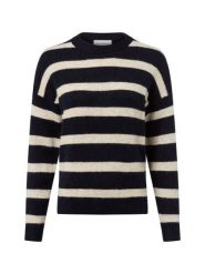 Msch Copenhagen sweter z dzianiny z zawartością alpaki - MSCHFestina Hope Kobiety niebieski, L/XL. Niebieskie swetry damskie MSCH Copenhagen, l, bez wzorów, z dzianiny, eleganckie, bez kołnierzyka, bez ramiączek, bez kaptura. Za 279.95 zł.