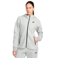 Kurtka Kobieta Nike Windrunner szary. Szare kurtki damskie Nike, bez wzorów, bez kaptura. Za 568.15 zł.