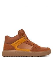 Geox Sneakersy J Theleven Boy J46LDC 05422 C6689 S Brązowy. Brązowe buty sportowe chłopięce Geox, bez wzorów, ze skóry, bez zapięcia. Za 319.99 zł.
