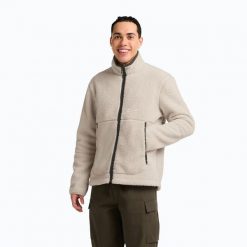 Bluza polarowa męska Jack Wolfskin Stone Lite. Brązowe bluzy męskie Jack Wolfskin, m, bez wzorów, z materiału, bez kaptura. Za 579.99 zł.