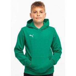 Bluza sportowa dziewczęca Puma B23603. Zielone bluzy dla dziewczynek Puma, bez wzorów, bez ramiączek, z kapturem. Za 159.00 zł.