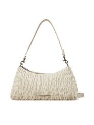 Calvin Klein Jeans Torebka Rouched Shoulder Bag LV04K3088G Écru. Torebki do ręki damskie Calvin Klein Jeans, bez wzorów, z jeansu, bez dodatków. Za 289.99 zł.