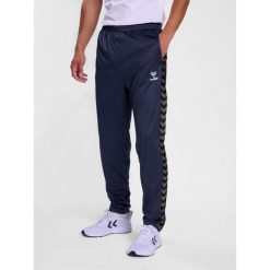 Spodnie dresowe polyesterowe Hummel Authentic. Niebieskie spodnie sportowe męskie Hummel, m, bez wzorów, z dresówki, do piłki nożnej. Za 193.50 zł.