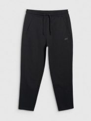 4F Spodnie dresowe męskie - czarne XL. Czarne spodnie sportowe męskie 4f, l, bez wzorów, z bawełny. Za 159.99 zł.