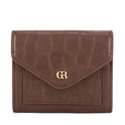 Portfel GINO ROSSI. Brązowe portfele damskie Gino Rossi, bez wzorów. Za 79.99 zł.