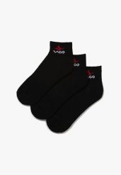 3-pack Czarne Skarpety Nautilyn. Czarne skarpety damskie Born2be, bez wzorów. Za 14.99 zł.
