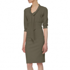 Sukienka w kolorze khaki. Brązowe sukienki damskie marki Yuliya Babich. W wyprzedaży za 189.95 zł.