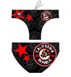 Kąpielówki męskie spodenki kąpielowe slipy Turbo California Flag. Czerwone kąpielówki męskie TURBO, m, bez wzorów, z materiału, na fitness i siłownię. Za 131.98 zł.