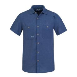 Koszula Rafiki Jam. Niebieskie koszule męskie Rafiki, bez wzorów, bez kołnierzyka, bez ramiączek, wspinaczkowe. Za 437.00 zł.