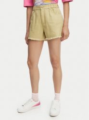 Billabong Szorty jeansowe Little Sister EBJDS00103 Zielony jasny Relaxed Fit. Zielone szorty damskie Billabong, bez wzorów, z bawełny. Za 259.99 zł.