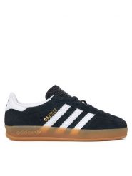 Adidas Sneakersy Gazelle Indoor IH9135 Czarny. Czarne buty sportowe dziewczęce Adidas, bez wzorów, ze skóry, bez zapięcia. Za 299.99 zł.