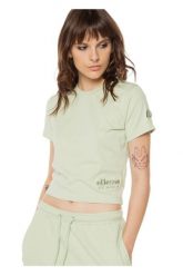 Koszulka sportowa damska Ellesse Dropped Crop. Zielone koszulki sportowe damskie Ellesse, l, bez wzorów, z bawełny, bez kołnierzyka, bez ramiączek, tańczenia. Za 84.62 zł.