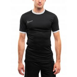 Koszulka Mężczyzna Nike Dri-FIT Academy T-shirt Bluzka Sportowa Treningowa XXL. Czarne koszulki sportowe męskie Nike, l, bez wzorów, z materiału, bez kołnierzyka, bez ramiączek, na fitness i siłownię, dri-fit (nike). Za 72.99 zł.