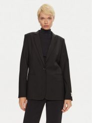 Calvin Klein Marynarka K20K207632 Czarny Slim Fit. Czarne żakiety damskie Calvin Klein, bez wzorów, z wełny. Za 1,299.00 zł.