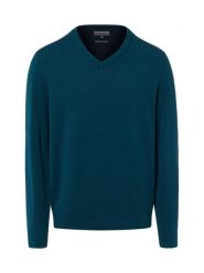 Finshley & Harding sweter z dzianiny z dodatkiem kaszmiru Mężczyźni Bawełna niebieski, XL. Niebieskie swetry przez głowę męskie Finshley & Harding, m, bez wzorów, z bawełny, bez kołnierzyka. Za 299.95 zł.