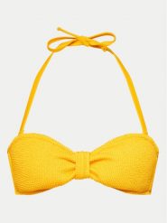 Hunkemöller Góra od bikini Crinkle 205678 Żółty. Żółte bikini damskie Hunkemöller, l, bez wzorów. Za 89.99 zł.