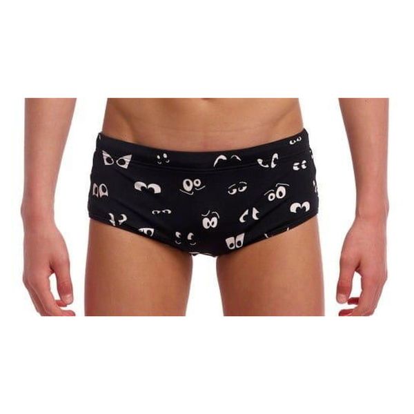 Kąpielówki FUNKY TRUNKS Eye Spy - trunki chłopięce. Czarne kąpielówki dla chłopców FUNKY TRUNKS, bez wzorów. Za 119.00 zł.