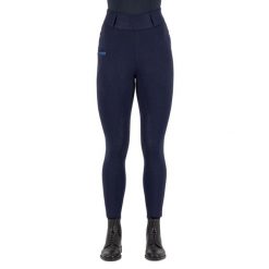 Damskie legginsy jeździeckie z pełną przyczepnością Imperial Riding Comfi Sparks. Niebieskie legginsy damskie IMPERIAL RIDING, bez wzorów, z materiału. Za 317.30 zł.