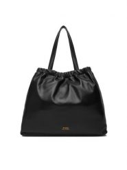 Tommy Hilfiger Torebka Soft Leather Tote AW0AW18308 Czarny. Czarne torebki do ręki damskie Tommy Hilfiger, bez wzorów, ze skóry, bez dodatków. Za 1,099.00 zł.