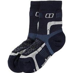 Skarpety damskie trekkingowe z amortyzacją Berghaus FAST TRACK CUSH 1/2 CREW. Niebieskie skarpety damskie Berghaus, bez wzorów, z lycry. W wyprzedaży za 45.00 zł.