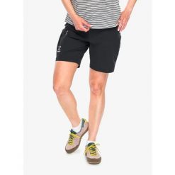 Spodenki turystyczne damskie Haglofs Lizard Softshell Shorts. Czarne szorty sportowe damskie Haglöfs, bez wzorów, z softshellu, sportowe, trekkingowe. Za 319.99 zł.