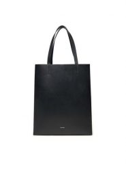 Calvin Klein Torebka Line Lthr Ns Tote 43 LV04F3000G Czarny. Czarne torebki do ręki damskie Calvin Klein, bez wzorów, ze skóry, bez dodatków. Za 699.99 zł.