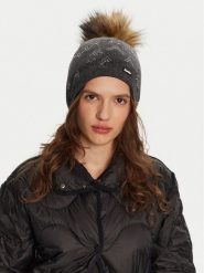 Eisbär Czapka Draw Lux Crystal 80101 709 Szary. Szare czapki i kapelusze damskie Eisbar, na zimę, bez wzorów, z materiału. Za 299.99 zł.