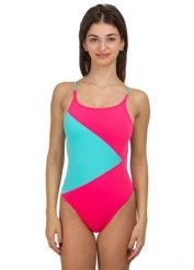 Damski Kostium Kąpielowy Island Turbo. Czerwone kostiumy jednoczęściowe damskie TURBO, l, bez wzorów, z materiału, klasyczne, na fitness i siłownię. Za 215.98 zł.