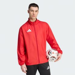 Kurtka Entrada26 Multi. Czerwone kurtki męskie Adidas, l, bez wzorów, z poliesteru, na fitness i siłownię. Za 121.99 zł.