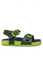Geox Sandały J Ghita J558LC 0003W C3X2K M Khaki. Brązowe sandały chłopięce Geox, ze skóry, bez zapięcia. Za 119.99 zł.