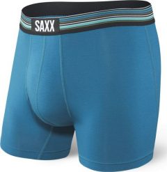 SAXX Bokserki męskie Vibe Boxer Brief Celestial Blue r. S. Niebieskie bokserki męskie Saxx, m, bez wzorów. Za 103.99 zł.