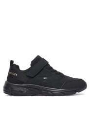 Tommy Hilfiger Sneakersy T3X9-35268-1961999 S Czarny. Czarne buty sportowe chłopięce Tommy Hilfiger, bez wzorów, ze skóry, bez zapięcia. Za 304.99 zł.