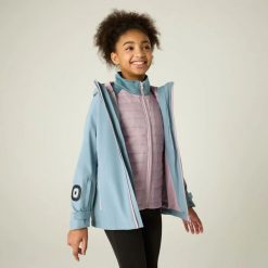 Kurtka Girls Trekktain 3 in 1 II. Niebieskie kurtki i płaszcze dla dziewczynek Regatta, bez wzorów, z materiału, długie, z kapturem. Za 382.50 zł.