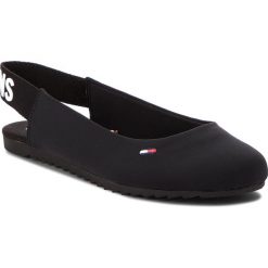 Sandały TOMMY JEANS - Sporty Sling Back Ballerina EN0EN00163 Black 990. Klapki damskie marki Tommy Jeans. W wyprzedaży za 199.00 zł.