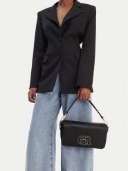 GINO ROSSI Torebka EO-LDA8553 Czarny. Czarne torebki do ręki damskie Gino Rossi, bez wzorów, z materiału, bez dodatków. Za 279.99 zł.