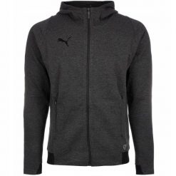 Bluza rozpinana z kapturem męska sportowa dryCELL PUMA FINAL CASUALS HOODED JACK. Szare bluzy męskie Puma, m, bez wzorów, z materiału, z kapturem, na fitness i siłownię. Za 189.00 zł.