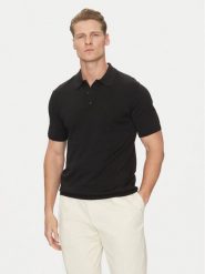 Calvin Klein Polo K10K114476 Czarny Regular Fit. Czarne koszulki polo męskie Calvin Klein, m, bez wzorów, z bawełny, bez ramiączek. Za 239.99 zł.